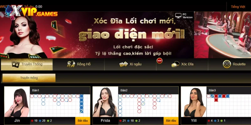 Khám phá sảnh game Ae Sexy trên Xvip