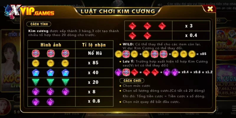 Một Số Tính Năng Hay Của Kim Cương Tại Xvip